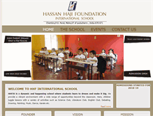 Tablet Screenshot of hhfinternationalschool.org